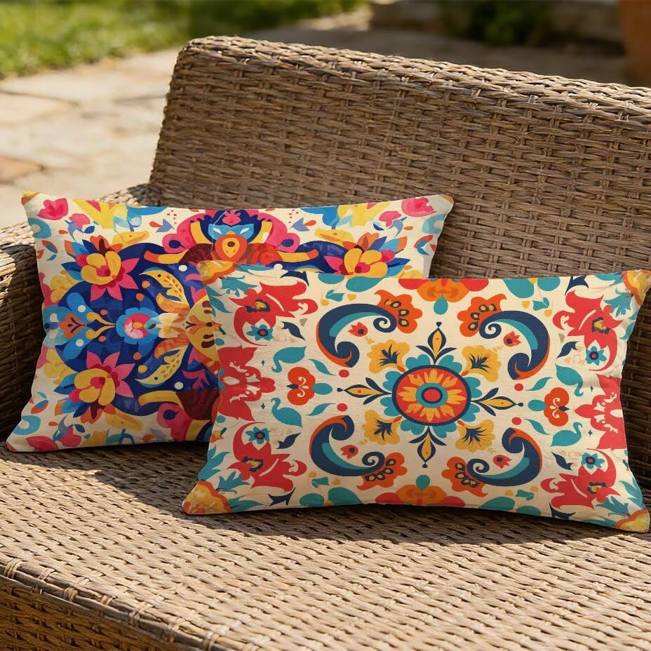 Housses coussin de jardin résistantes UV et décoloration