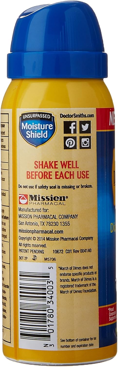 Dr. Smith's Diaper Ointment On-The-Go Diaper Rash Spray, 3.5 Ounce