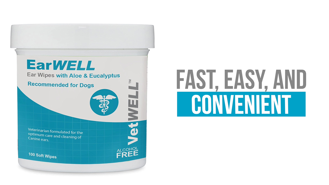 EarWELL by VetWELL Dog Ear Wipes - Otic Cleaning Wipes for Infections and Controlling Ear Odor in Pets - 100 Count - image 8