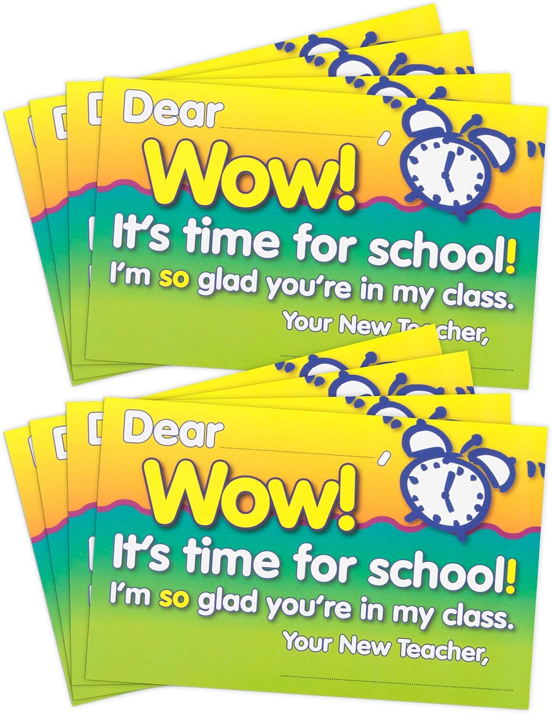 Teacher Postcards for Students, 50 Postcards, Motivational Thank You Cards from Teacher to Students