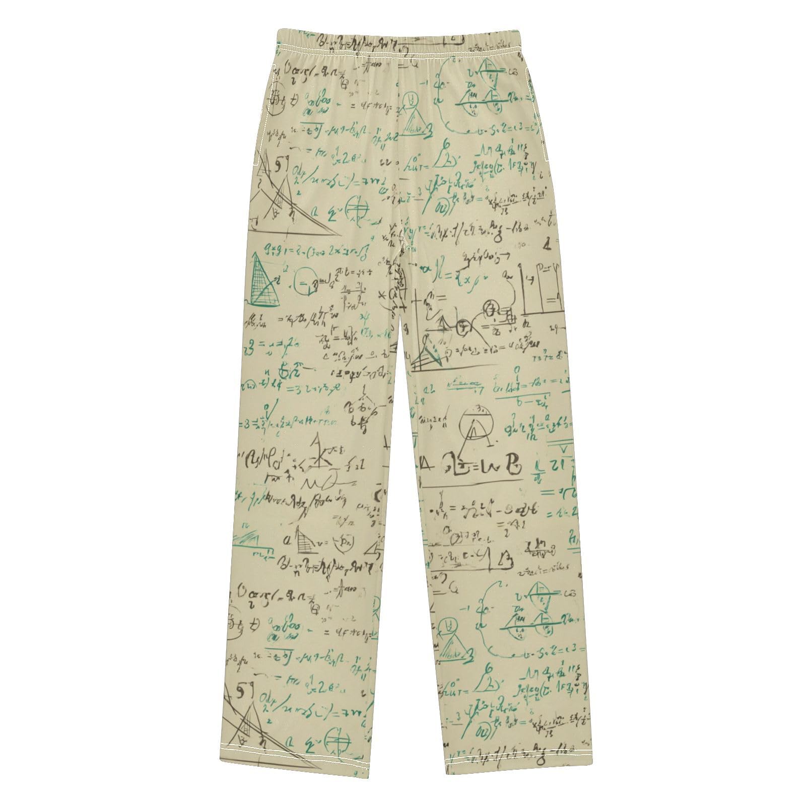 Pajama Bottoms, Math Formulas Vintage Pajamas Pant Sleep Long Pants Lounge Wear Sleepwear Pjs Small