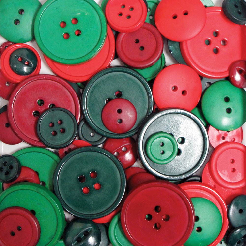 Blumenthal Lansing 3-1/2-Ounce Big Bag of Buttons, Christmas