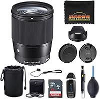 Vista 15 de Sigma Lente contemporánea de 16 mm f/1.4 DC DN para Sony E (402965) Negro