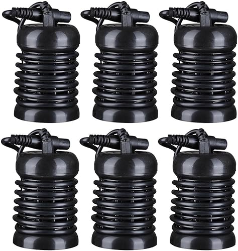 AW Paquete de 6 arreglos redondos para desintoxicación iónica de pies, baño, spa, limpieza, accesorio de matriz de repuesto, color negro