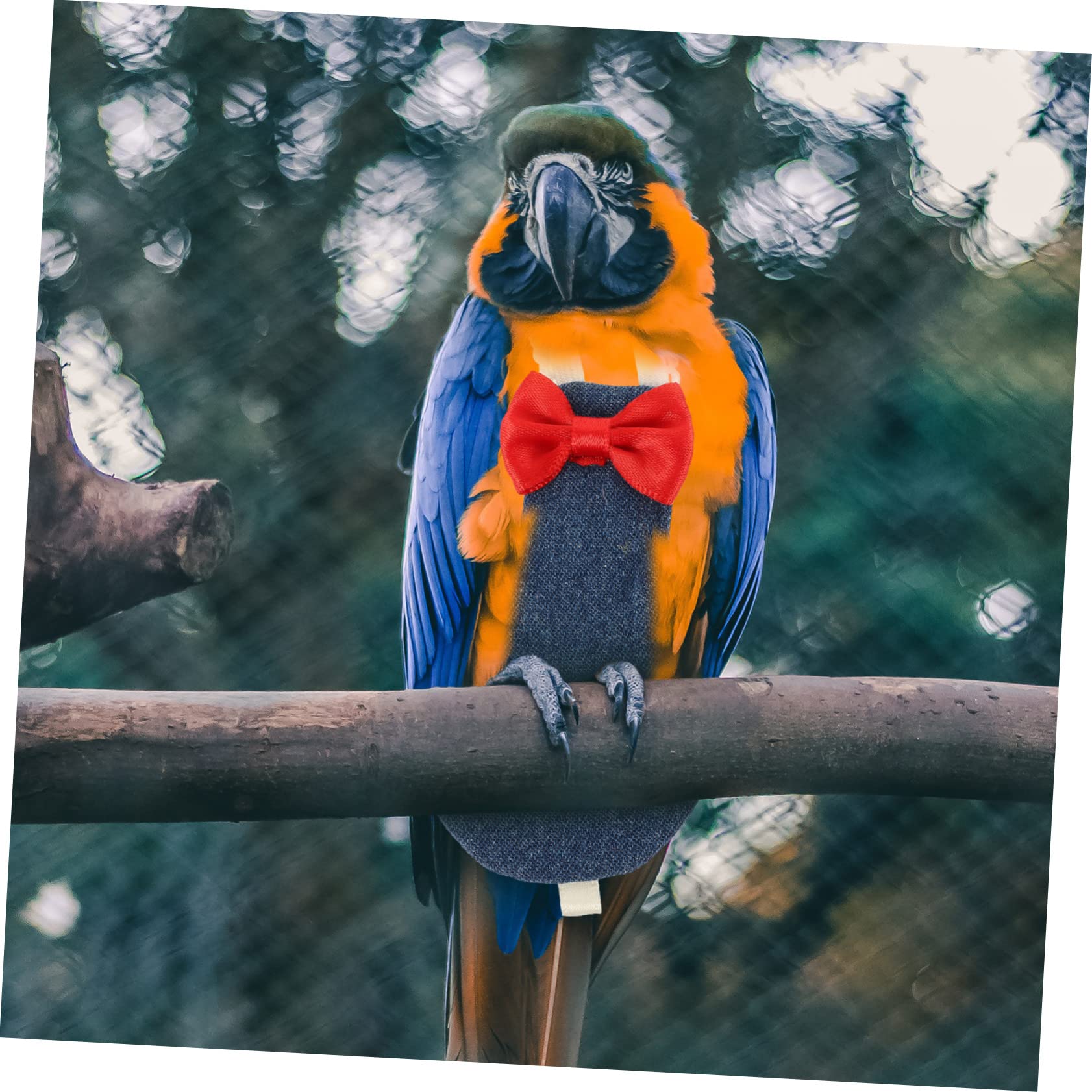 Mipcase Bird Diaper Flight Suit with Adjustable Straps Lightweight Protective Liner Clothes for Parakeets Cockatiels Pigeons Outdoor Use Reusable - Image 3