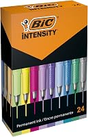 BIC Intensity Permanent Marker 24 féle metál és pasztell szín, gyors száradó - 1 pc. (pack of 24), Single, multicoloured, bookmark 2