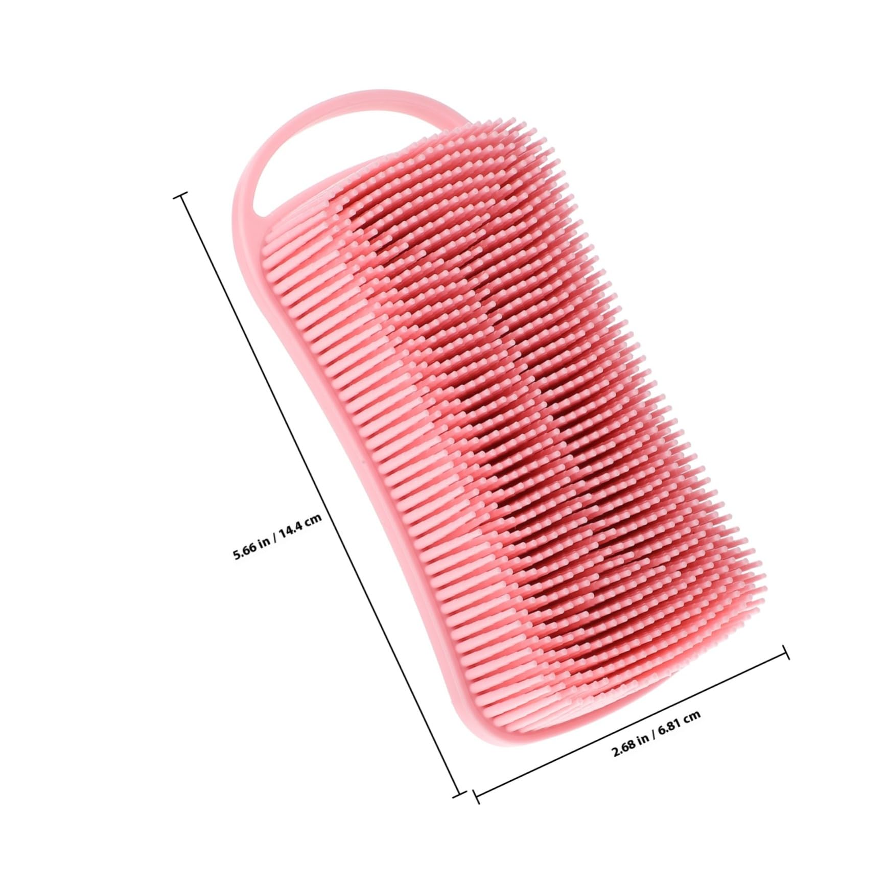 Ipetboom 4pezzi Spazzola per Corpo in Silicone Pulizia e Massaggio Scrub per Corpo Shampoo per Capelluto Setole Morbide e Dure Design Bifacciale Facile da Appendere e Riporre