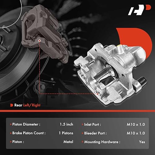 Miniatura 2 de A-Premium Conjunto de pinza de freno de disco con soporte compatible con modelos Ford y Mazda seleccionados - C-Max 2013-2018, Escape, Transit