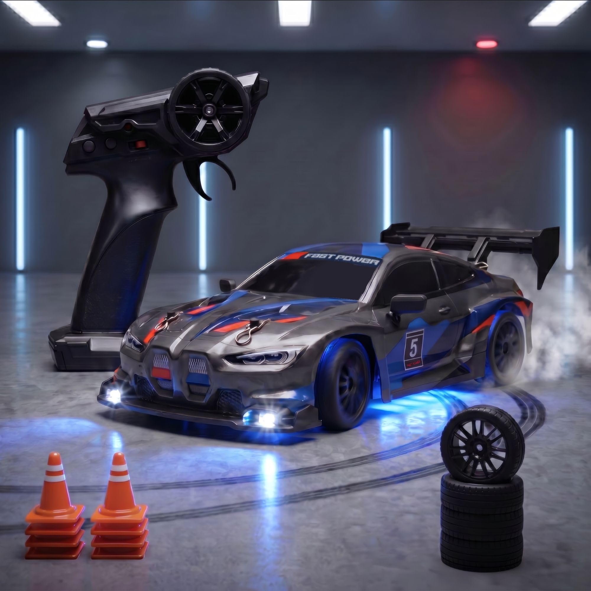 L.O.T Toys Ghost RC Car - 20kmh Drift Car -1