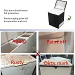 Deep Freezer Cover | Chest Freezer Dust Protector Waterproof - All-Season Solution, Oxford Fabric with Double Top Opening for Outdoor Home Appliance Use