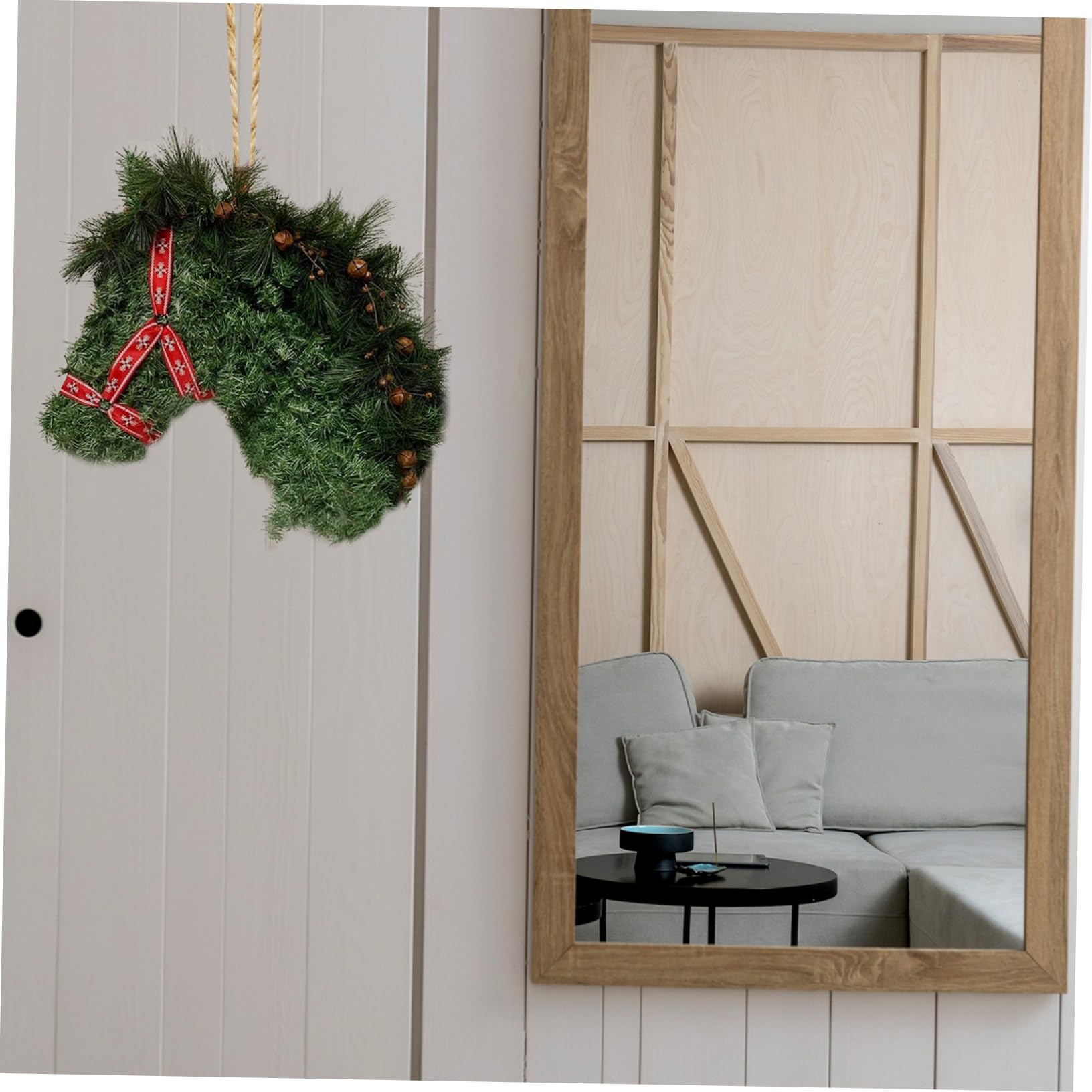 Amazon.co.jp: OFFSCH 馬頭形属花環フレーム アイアンリースサポート