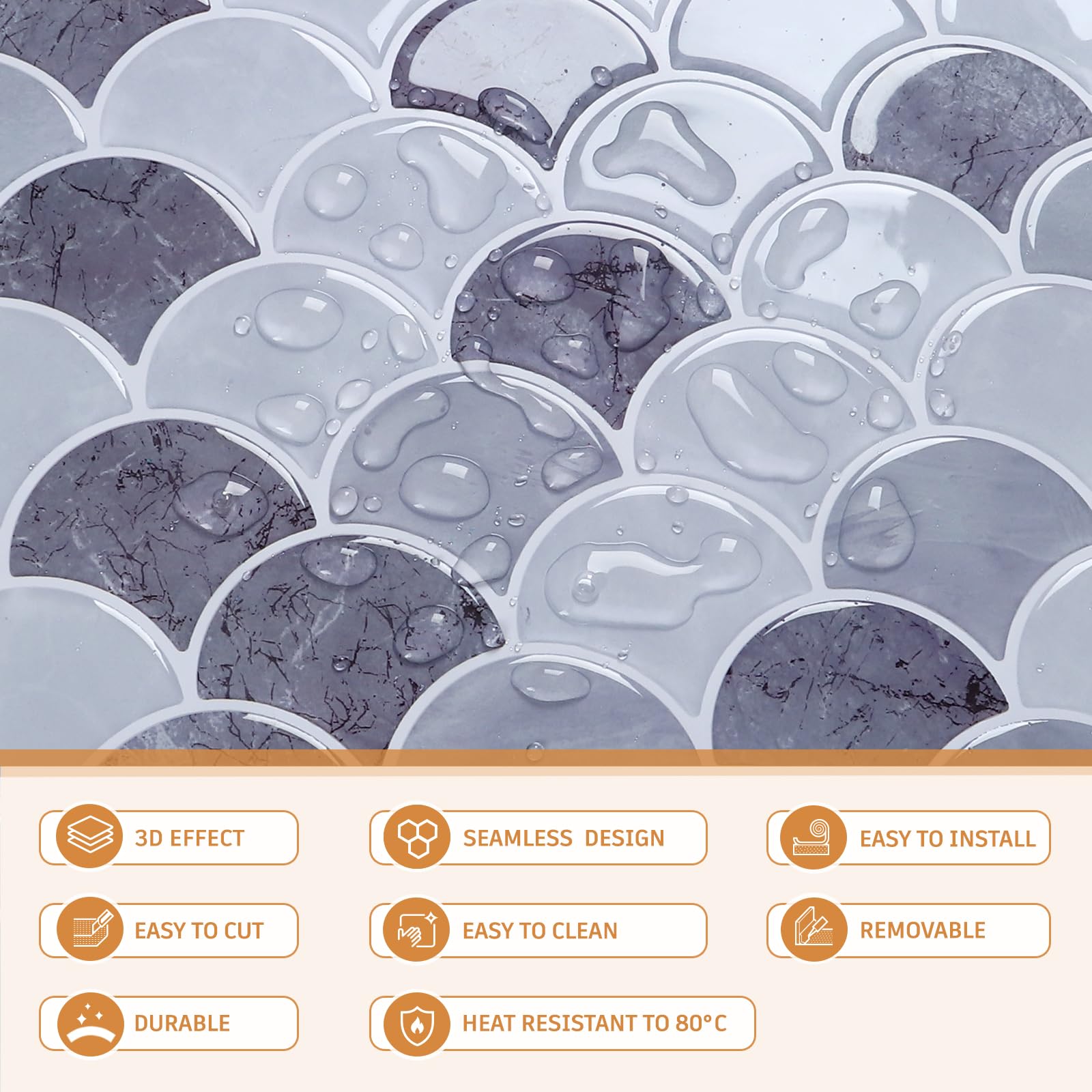 Dalle Pvc Adhesive Murale CRE8TIVE Vert Foncé Credence Adhesive En