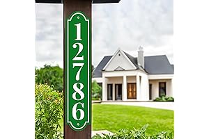 Reflective House Address Sign for Mailbox