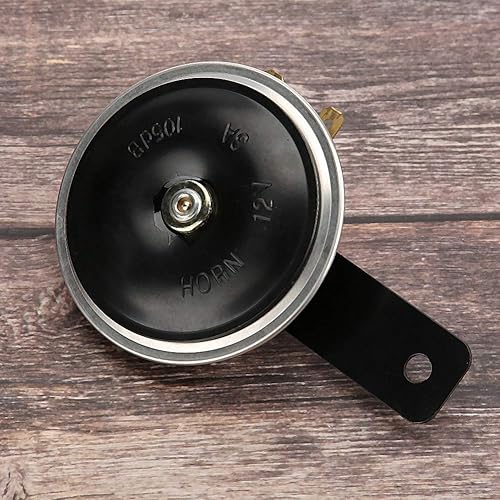 Miniatura 9 de Aramox Bocina de motocicleta de 12 V, 3 pulgadas, 1105dB, bocina súper eléctrica, bocina de metal, universal para automóvil, vehículo, camión,