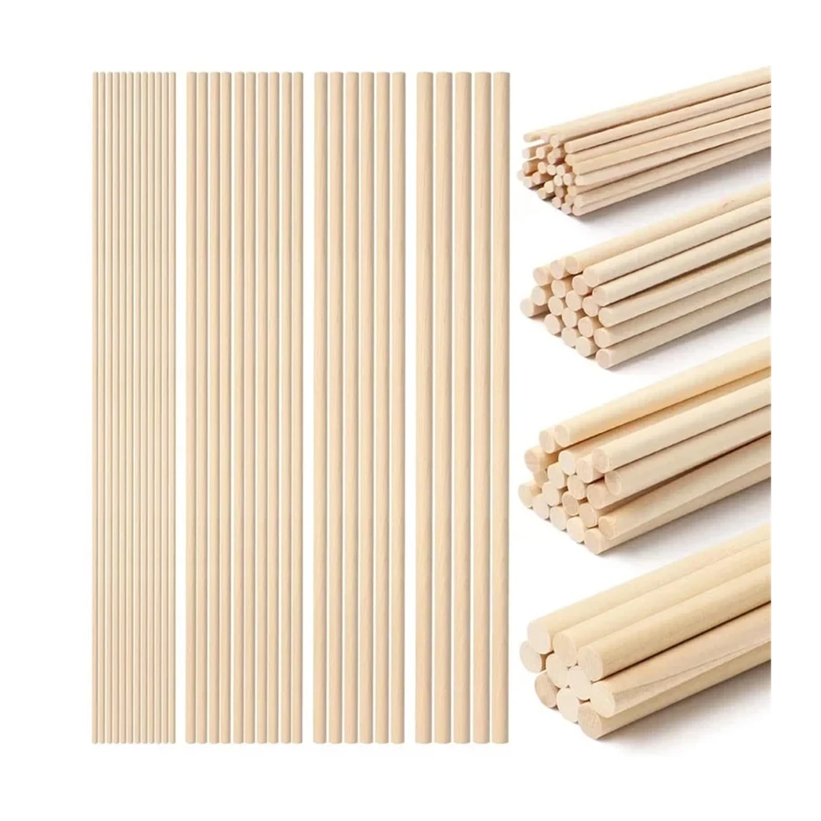 Rzeźbienie w drewnie, 10–30 cm, patyczki z drewna brzozowego, niedokończone, naturalne, drewniane pręty do samodzielnego wykonania, sztuka, wystrój domu, wielowarstwowe podparcie ciasta, drewniane