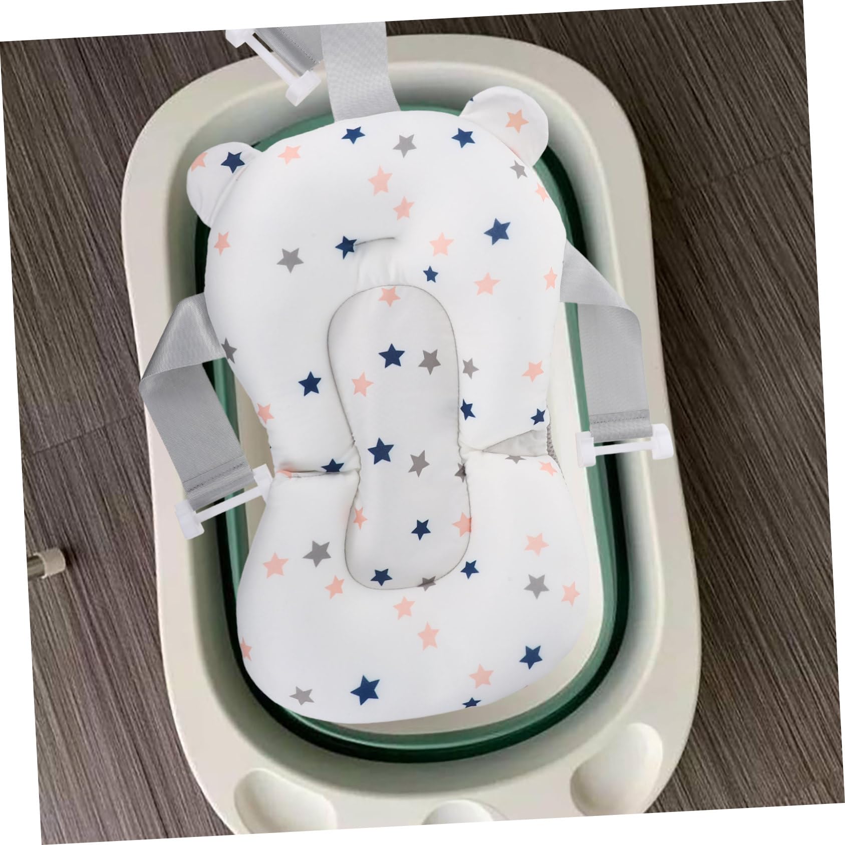 Cuna de Baño para Niño Soporte, Malla Transpirable Pp de Color Claro