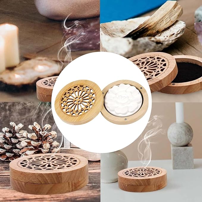 Set de 2 Discos de Arcilla para Aceites Esenciales, Difusor Pasivo miniatura 7