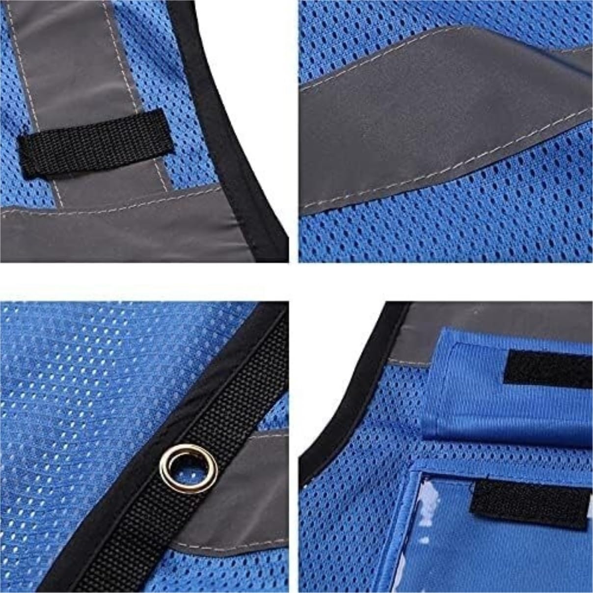 Chaleco Seguridad Chaleco De Seguridad Reflectante De Alta Visibilidad con Bolsillos Chaleco De Trabajo De Verano para Hombres Reflectante Seguridad(Grün,S)