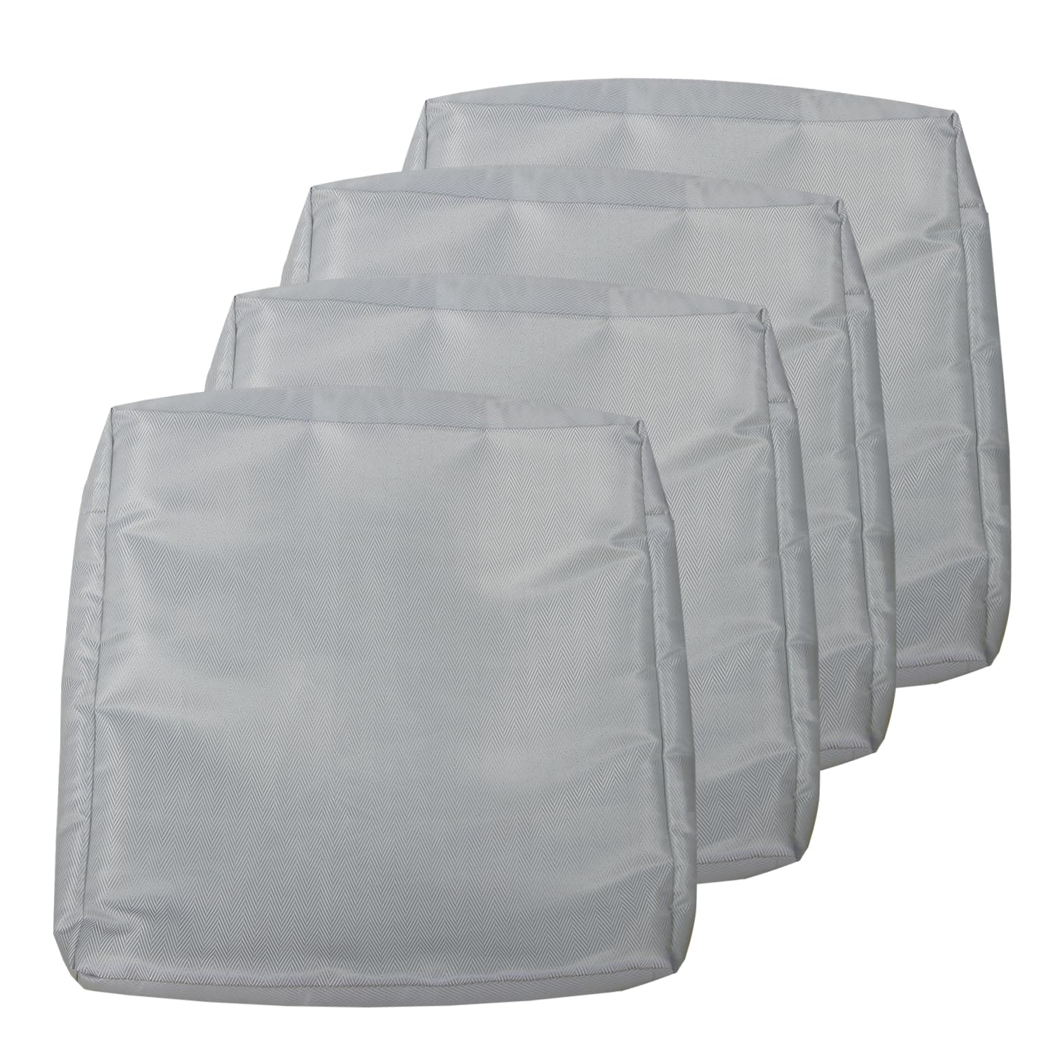 Photo 1 of ***STOCK IMAGE FOR REFERENCE***
EHouseHome Herringbone Patio Chair Seat Cushion Covers,Washable UV Resistant Slip Covers,Waterproof Outdoor Cushion Pillow Seat Cover for Couch,Garden,Sofa,22"×22"×4"(4 Covers Only,Silver Grey)