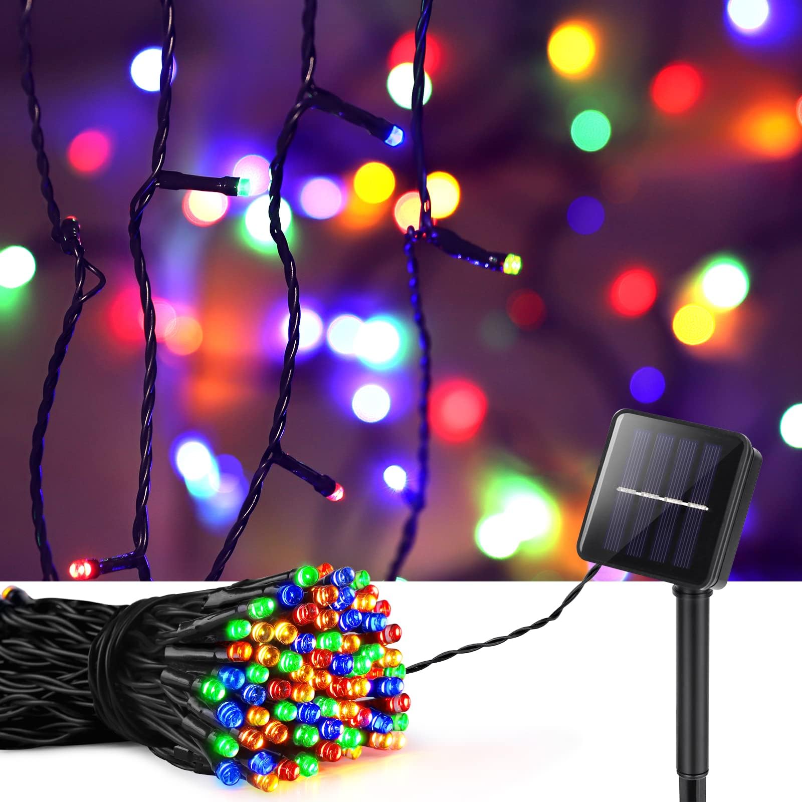 Guirlande Solaire 200 LED Pour Extérieur - Décoration Jardin Et Fête
