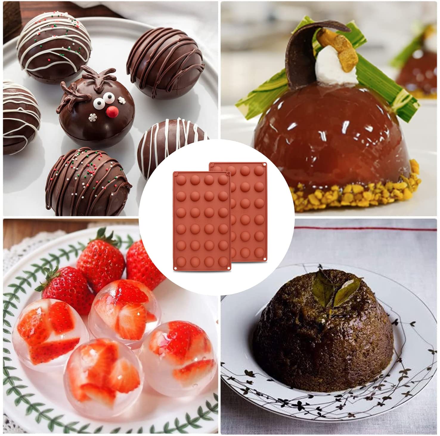 Stampo in silicone per cioccolato a più forme, stampo creativo