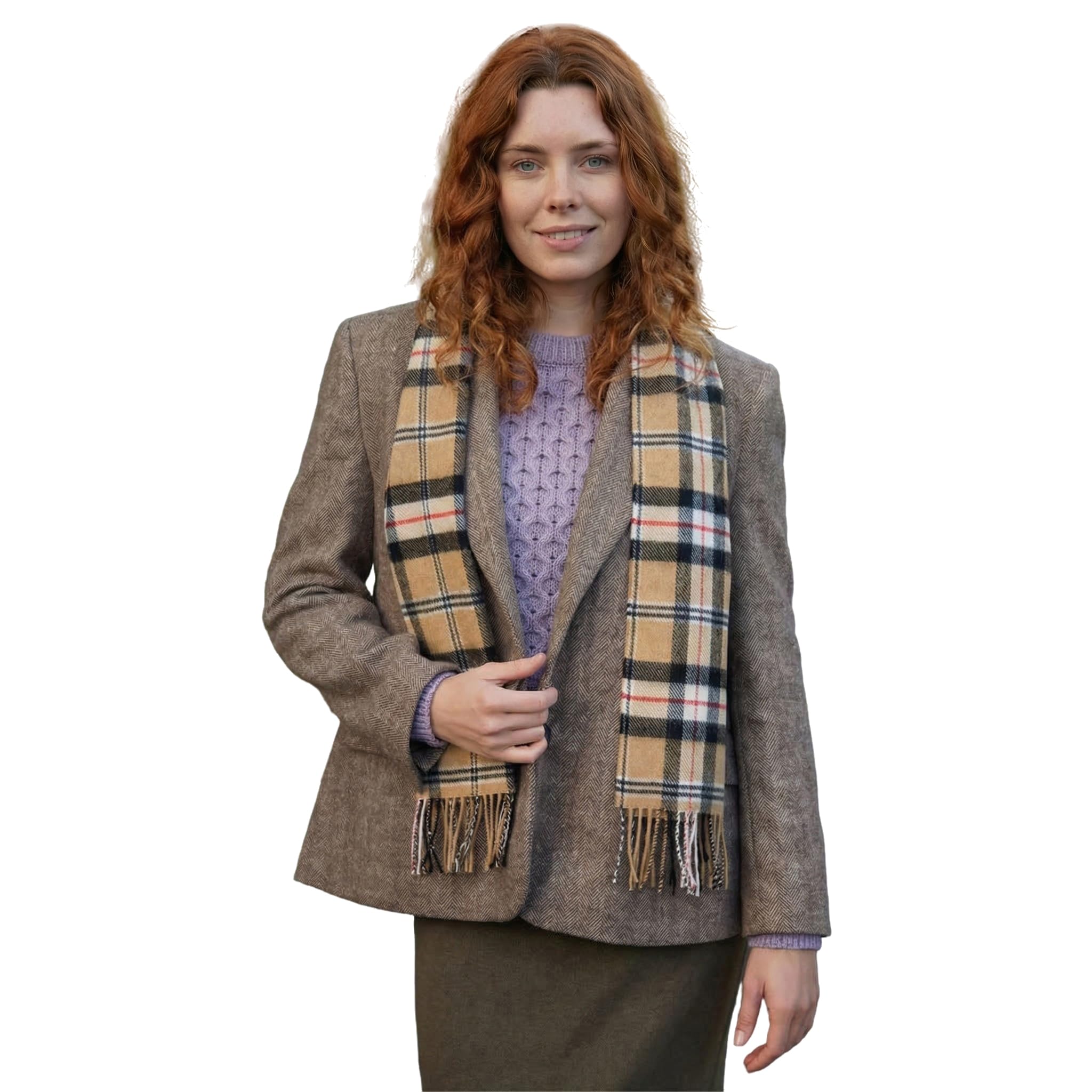 Biddy Murphy Irish Wool Scarf, 12x60in - Made in Ireland