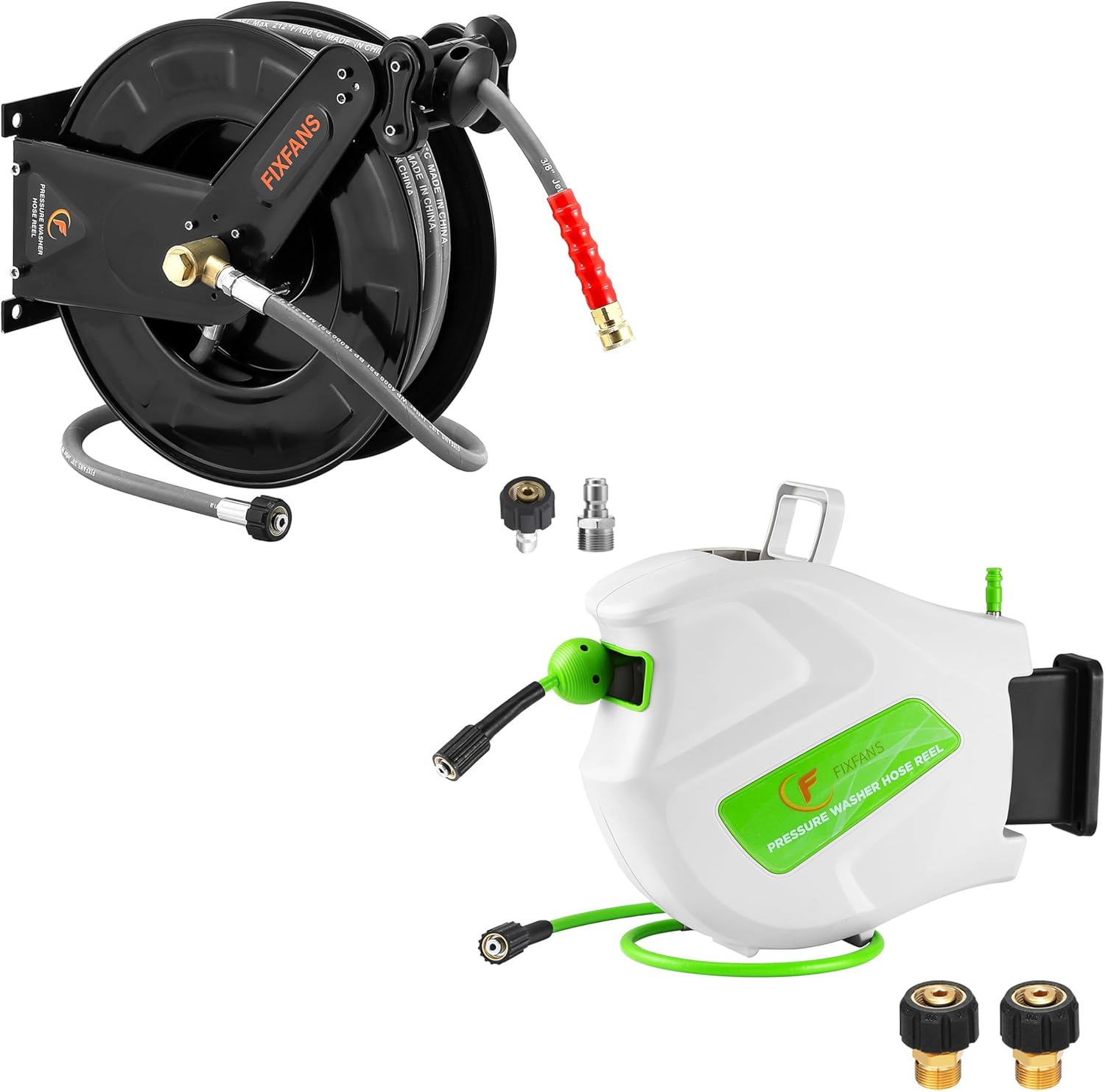 Pressure Washer Hose Reel with Hose for Hot and Cold Water, Pressure Washer Hose Reel with Hose