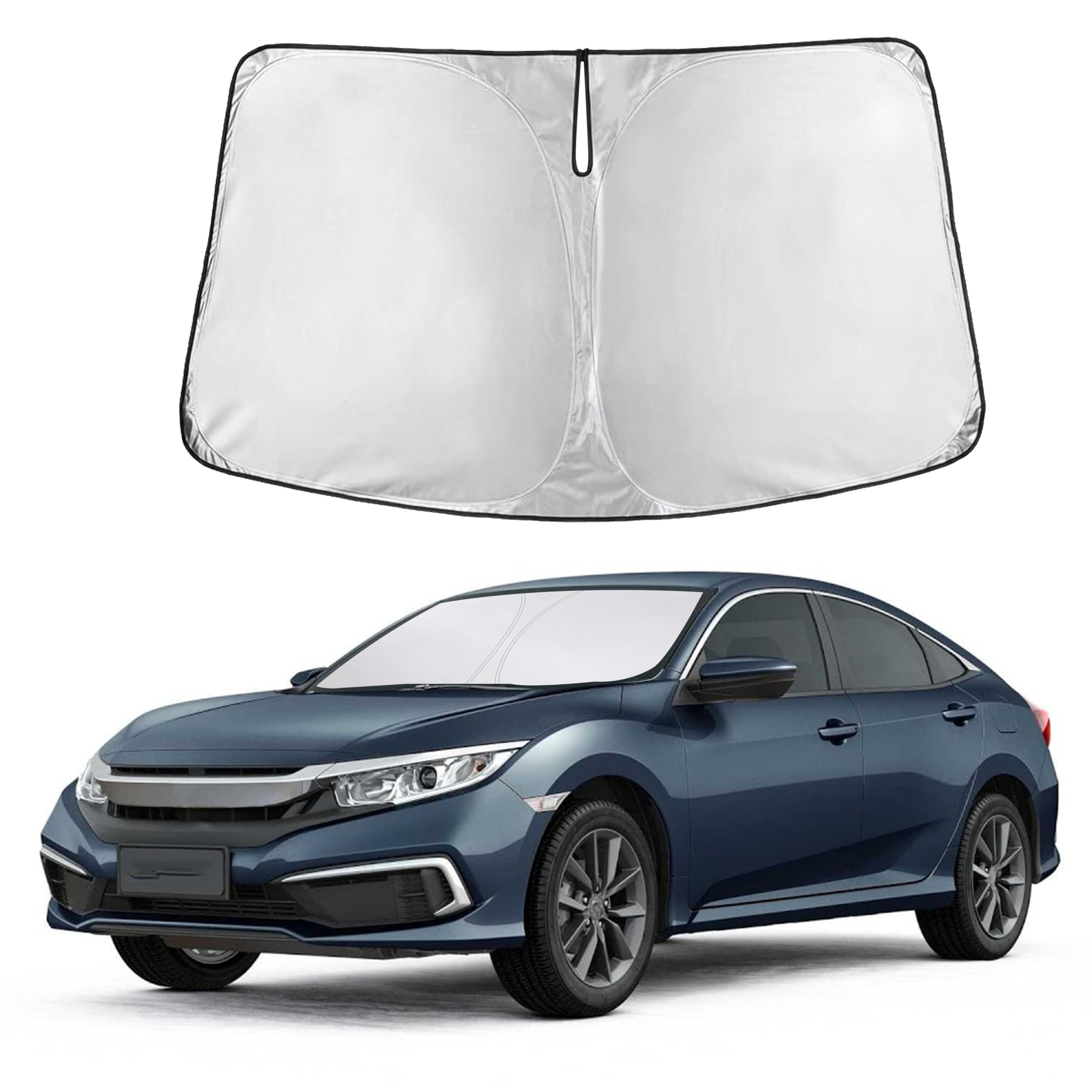 Autovir Windshields Sun Shade Fit for 2016-2019 2020 2021 Honda Civic