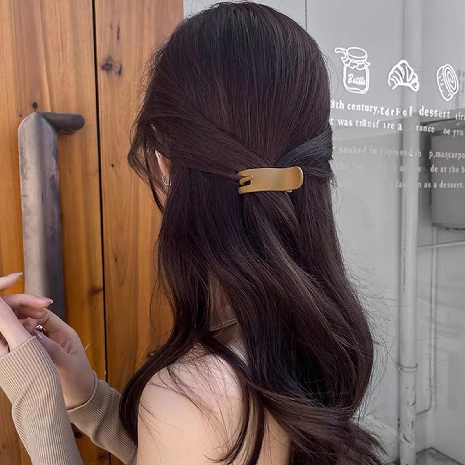 4 Stück Haarspangen für Frauen, kleine Haarklammern für hohen Pferdeschwanz, Dutt, Haarflecht-Werkzeug, Schwalbenschwanz-Haarspange, modisches Haarzubehör für Haarstyling, Dutt, Shaper,