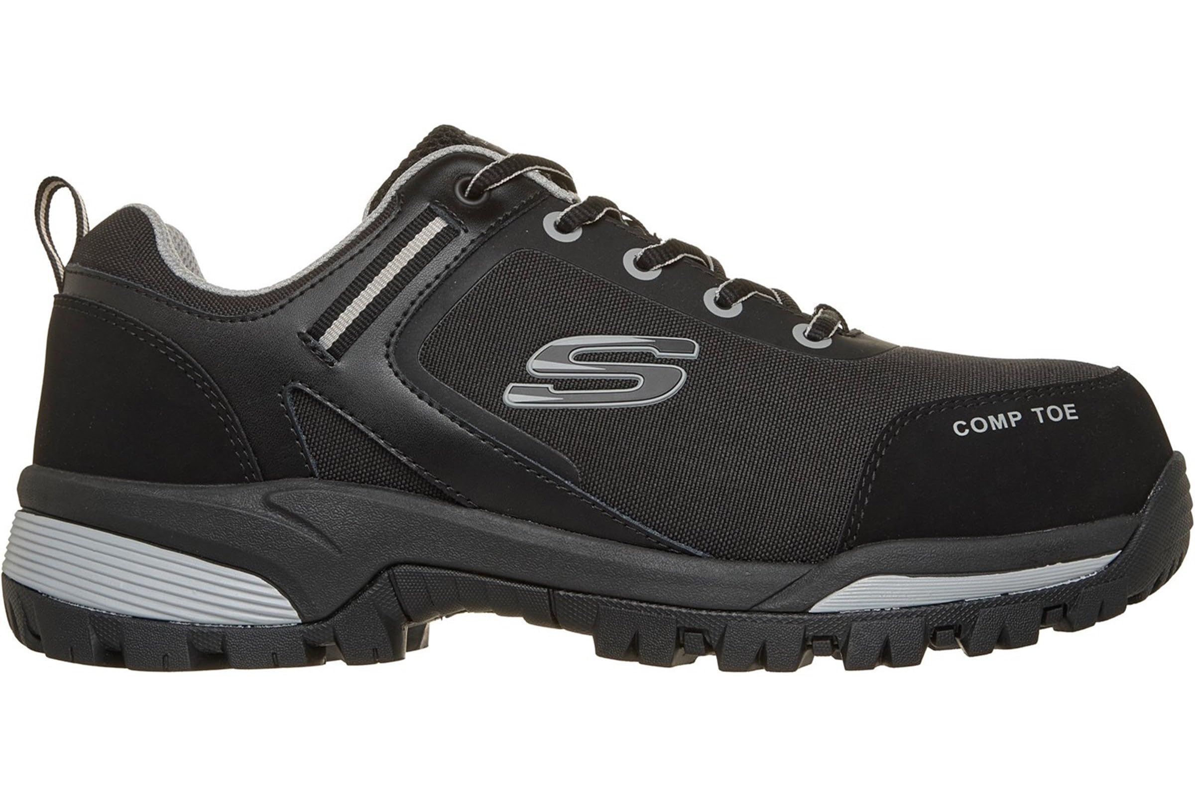 Skechers Męskie buty robocze GATLON - STRIGAX H 200188EC BKGY czarne/szare