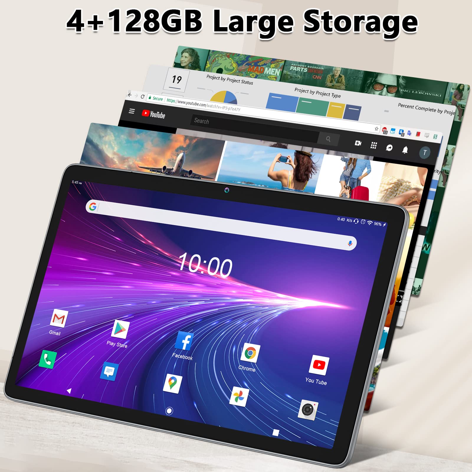 Amazon.com : MEIZE 2 in 1 Tablet 10 Inch Android 11.0