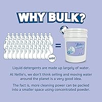 Vista 6 de Nellie's Soda de lavandería para bebés – Detergente para ropa en polvo a granel para piel sensible de bebés – Sin fragancia, suave y eficaz – 500