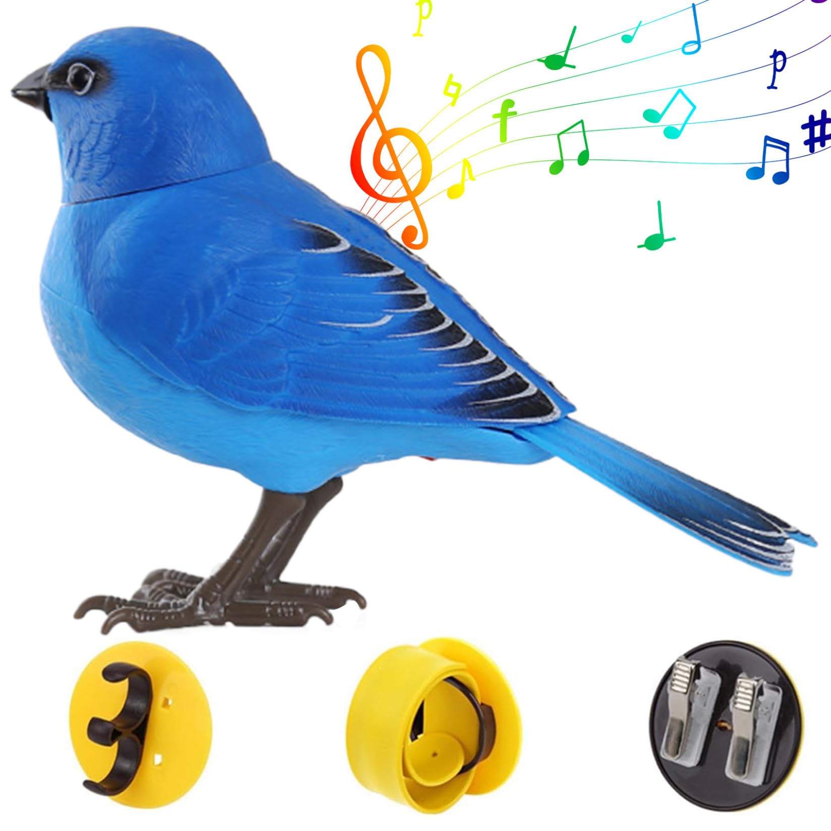 Perroquet Parlant Koowaa – Oiseau Chanteur à Capteur De Mouvement, Répète Les Sons, Ailes Qui Bougent, Jouet Interactif Réaliste Pour Enfants
