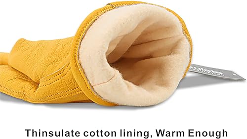 Miniatura 2 de Kim Yuan Winter Warm Work Gloves 3M Thinsulate Lining Perfect for GardeningCuttingConstructionMotorcycle 1 Pair
