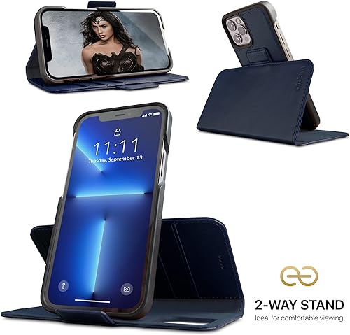 Miniatura 3 de Dreem Fibonacci - Funda 2 en 1 para Apple iPhone 13 Pro Max, piel vegana de lujo, funda magnética desmontable a prueba de golpes, protección de