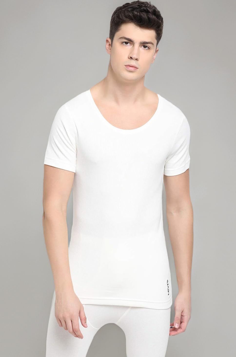 Men's Cotton Solid Regular Fit Thermal Top