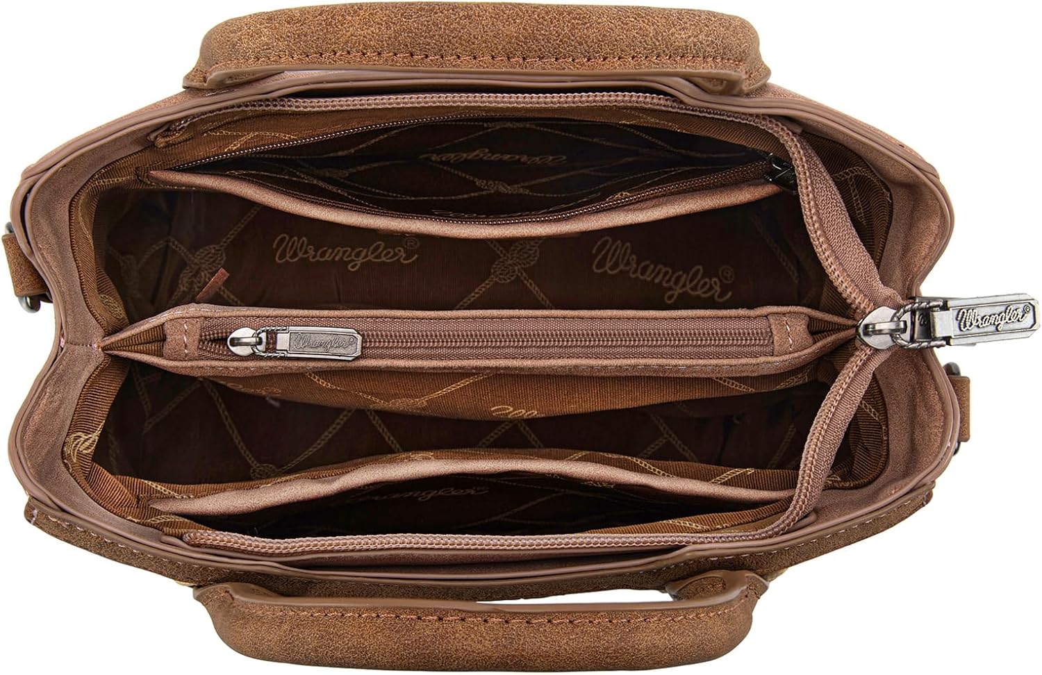 Wrangler Small Crossbody Bags for Women Western Satchel Purse Lightweight Tote Shoulder Handbag