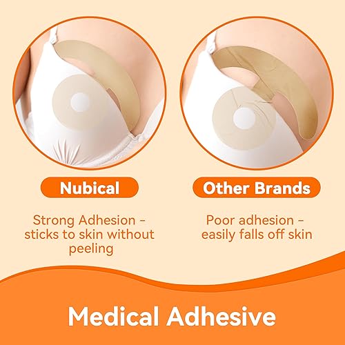 Miniatura 6 de Hojas de silicona para cicatrices de pecho, incluye 8 tiras suaves de areola y 4 hojas de anclaje, cinta de silicona reutilizable para cicatrices