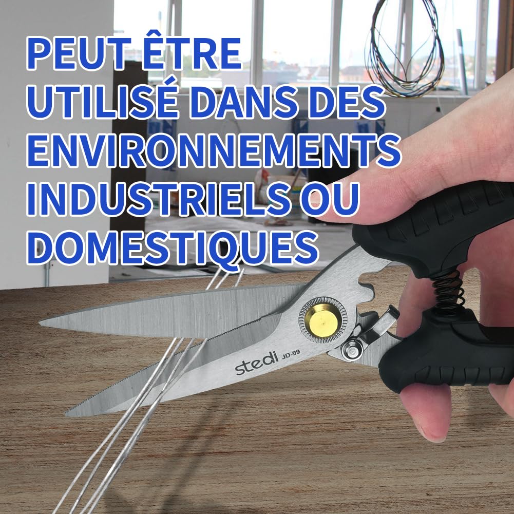 Stedi 8-inch Schaar Zware Industriële Roestvrijstalen Mes