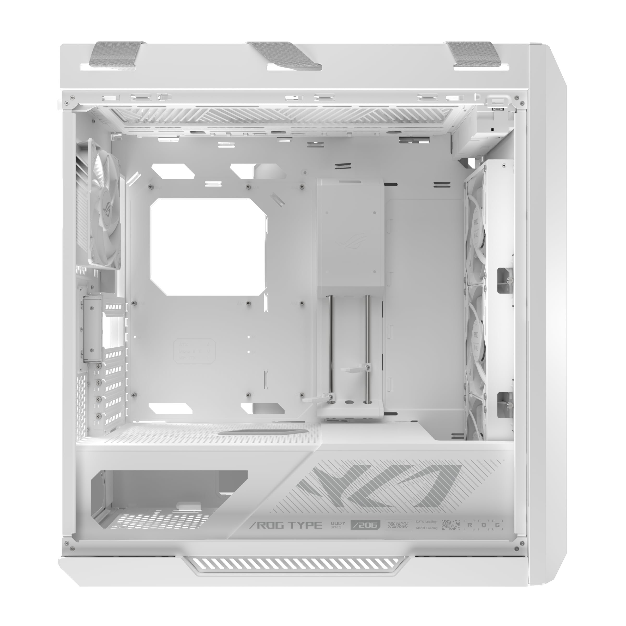 ASUS ROG Strix Helios II White Edition EATX - Carcasa para PC de Media Torre para Juegos, con Paneles Laterales de Vidrio Templado duales, Soporte para GPU de hasta 450 mm de Largo, Soportes para