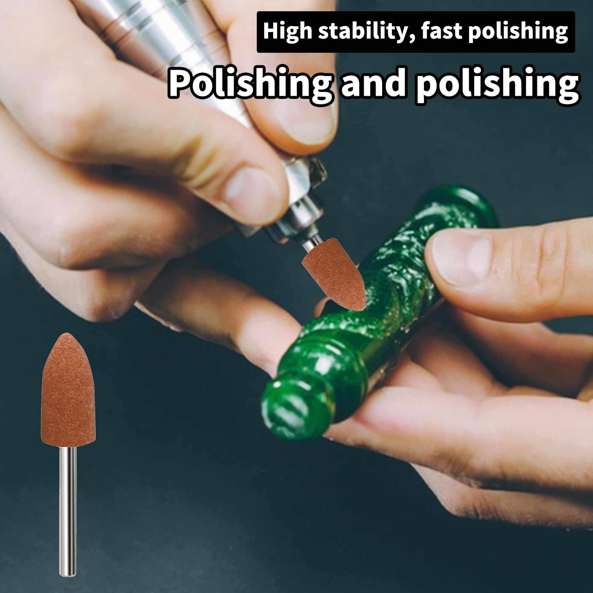 42 Pieces Corundu Grinding Tip Set, Stone Grinding Polishing Head - View #8