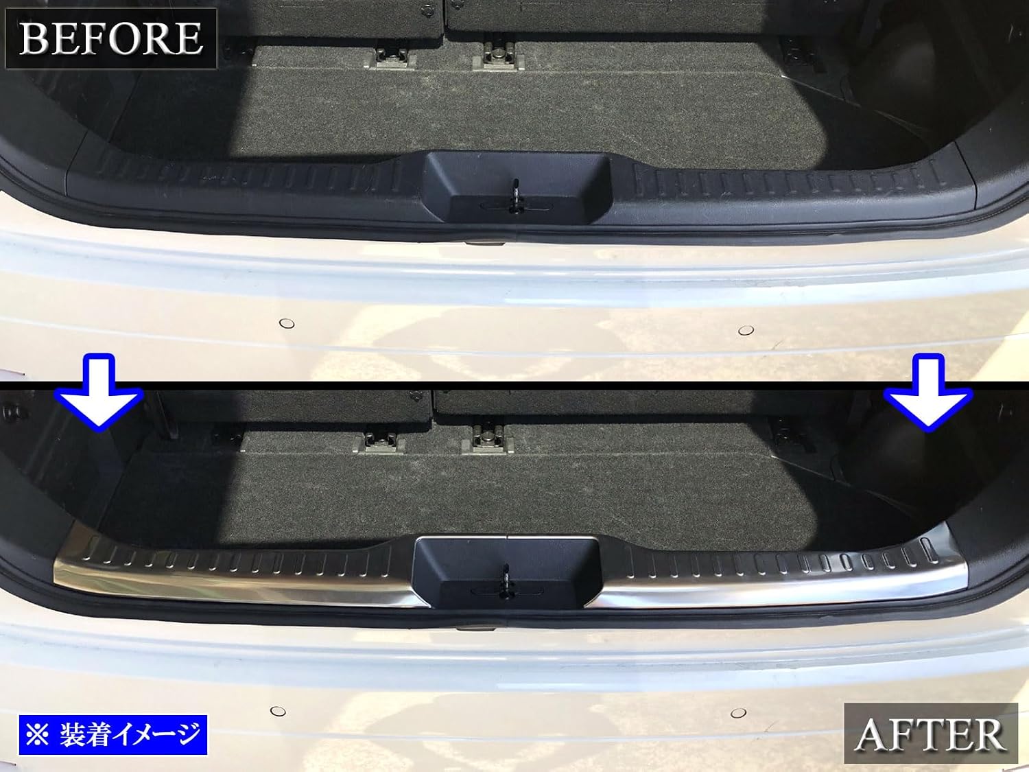 BRIGHTZ エルグランド E52 ステンレスインナーリアバンパーフット 