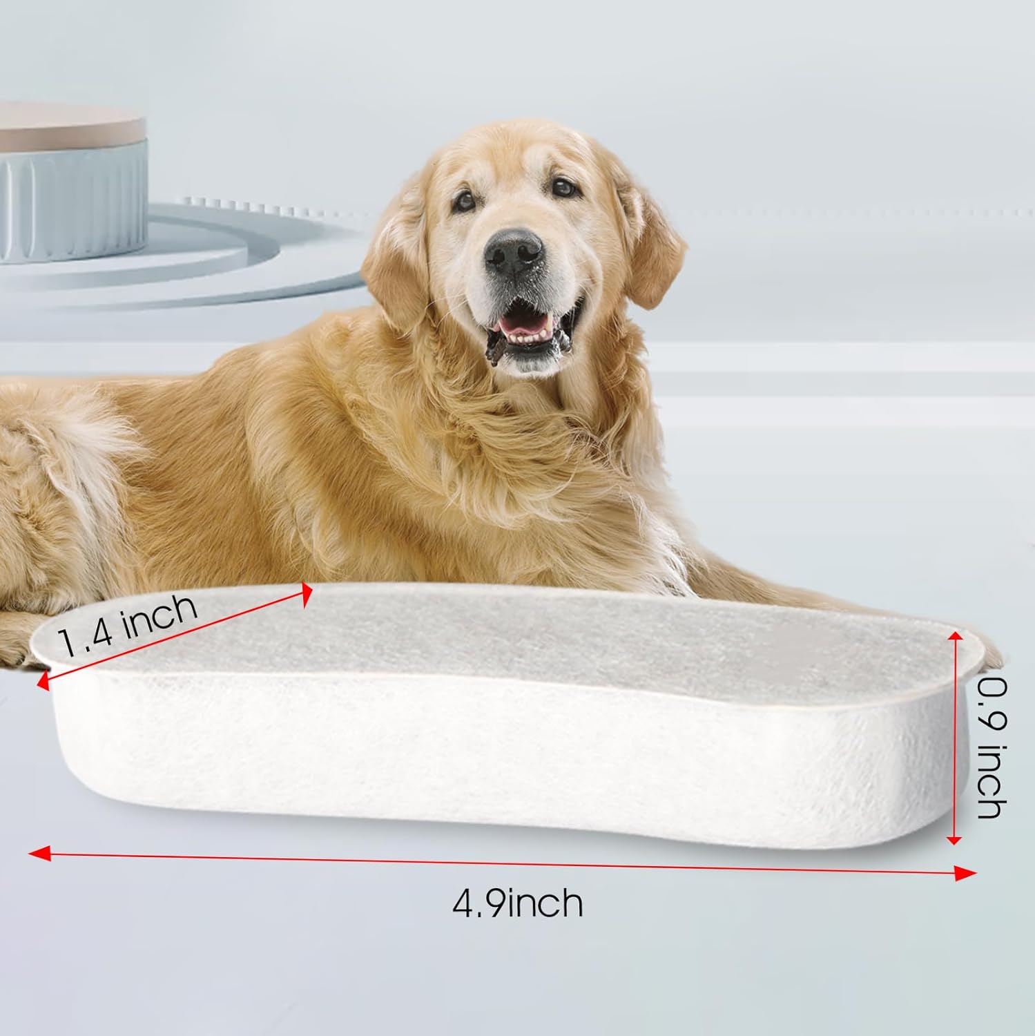 Dog Fountains by WOPET, 4 Pcs Pet Water Fountain Filters for W600 Dog Fountain, Large Water Fountain Filter Replacement - Image 2