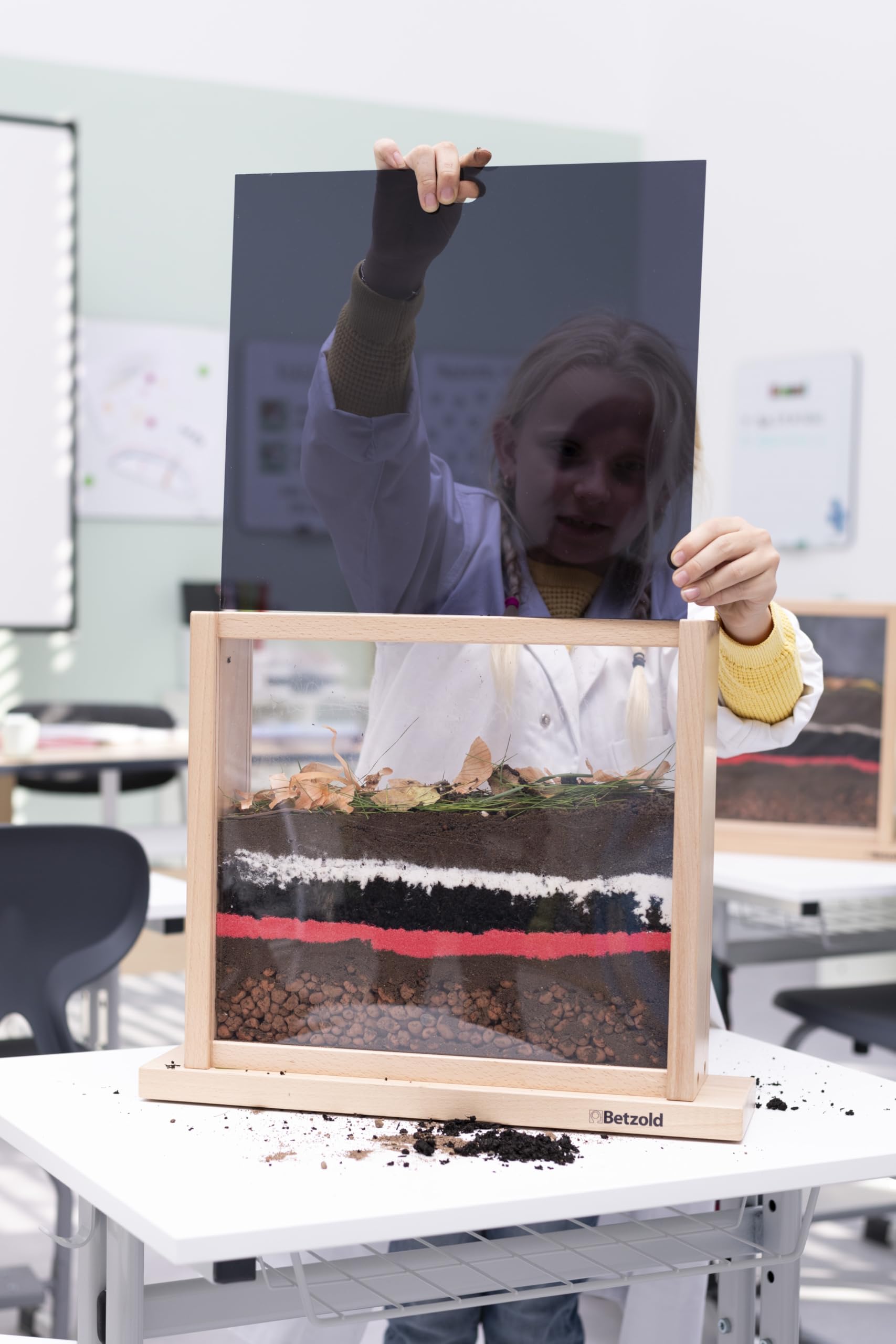 Betzold - Regenwurm-Beobachtungskasten - Grund-Schule Biologie-Unterricht