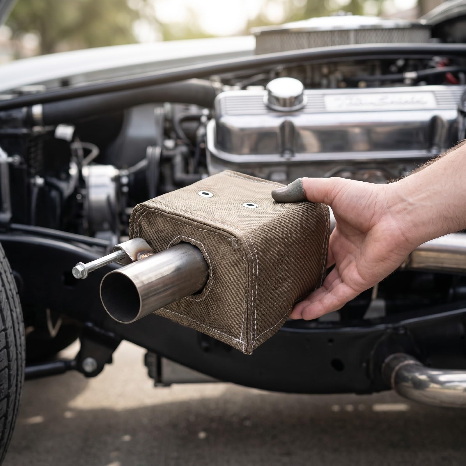 Bewinner Fiberglas-Auspuffisolierung für Minibagger, Kompaktlader