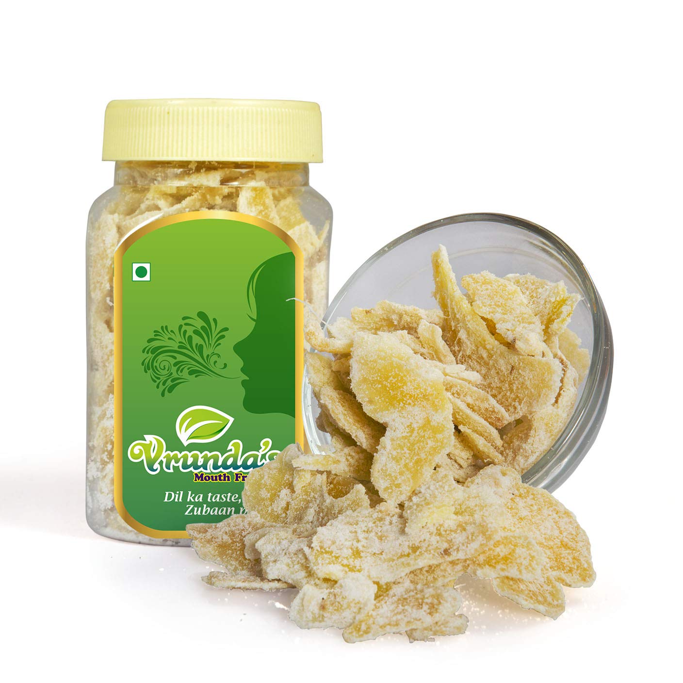 Vrunda's Sweet Ginger / Adrak / Inji / Shunti / Allamu / Inchi for Cold Cough 150 GM