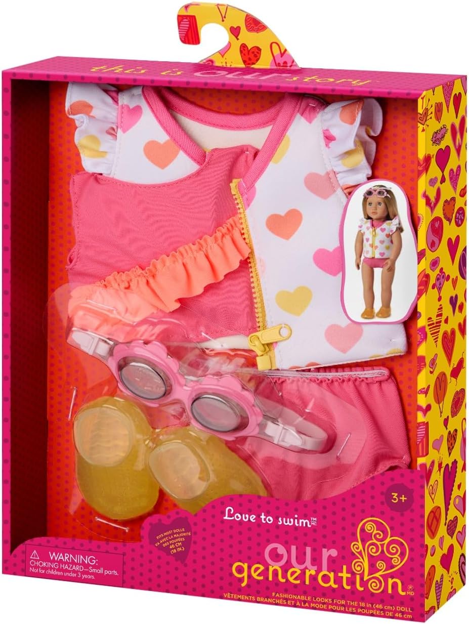 Our Generation Outfit OG Love to Swim 18" Doll Swimsuit