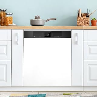 White Dishwasher Magnet Cover Magnetic Sticker Dish Washer Door Panel Cover Fridge Kitchen Appliance Magnet Decal Sheet Decor 22.8x26 inch