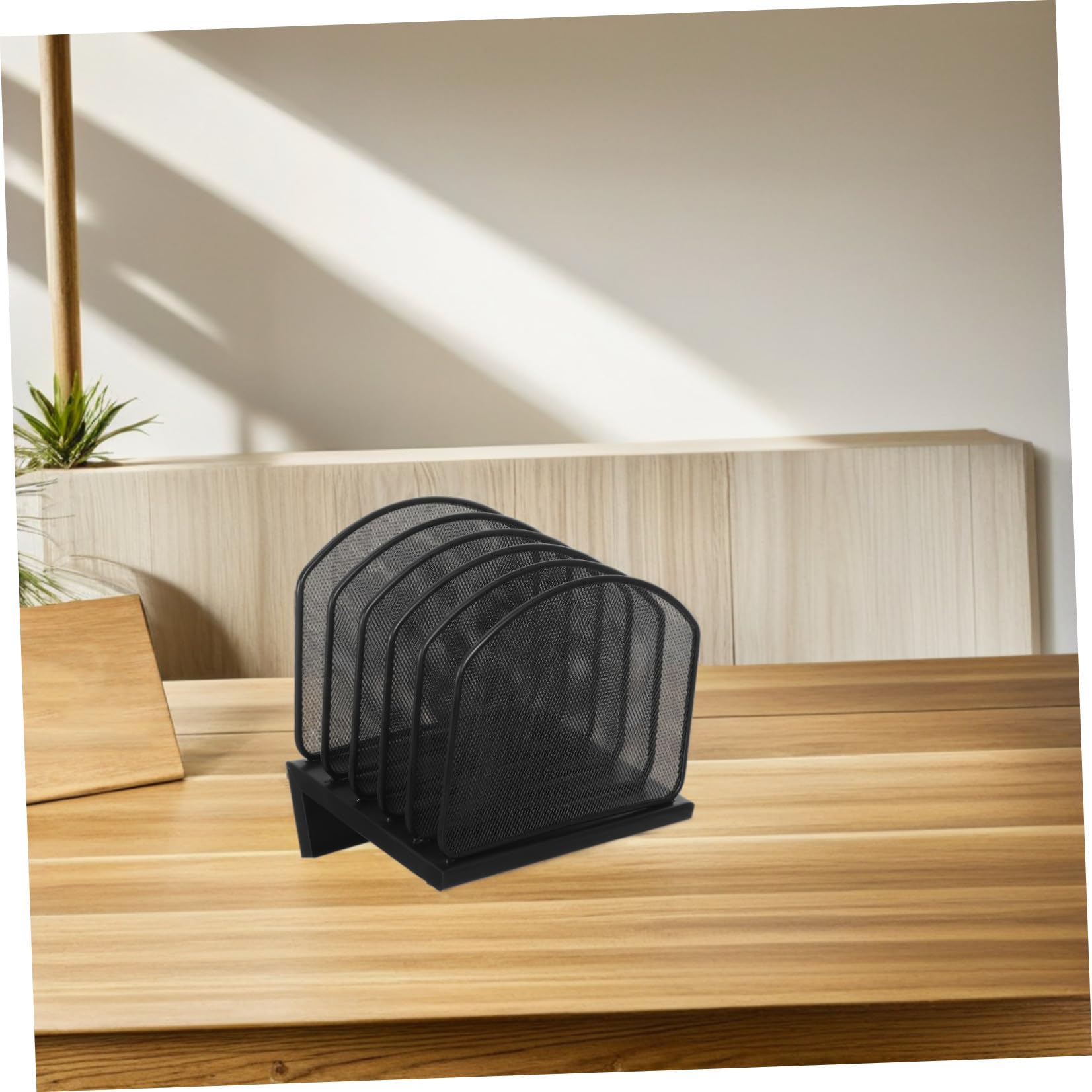 Organizer da Scrivania in Metallo Resistente Porta Documenti Verticale Multi-scomparto Portapenne e Raccoglitori per Ufficio e Studio Leggero e Facile da Spostare