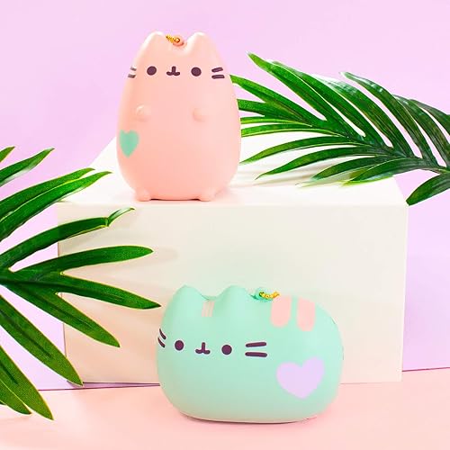 Miniatura 5 de Hamee - Muñeco antiestrés esponjoso para llevar colgado, para niños y niñas, con diseño de la gata atigrada Pusheen, azul, gris, naranja, púrpura,